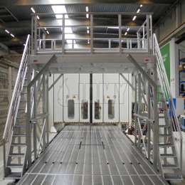 Plataforma de Trabajo en Aluminio 10m Autotransportable Construcción  Plataformas aéreas de trabajo